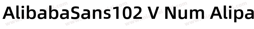 AlibabaSans102 V Num Alipay Md2字体转换